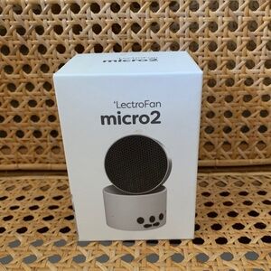 LectroFan Micro 2 Portable Bluetooth Speaker White Noise Machine Nursery